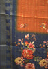 Dola Silk Saree - Honey Floral Flower Line thumbnail