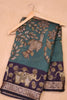 Malai Cotton With Floral Print- Turquoise Green thumbnail