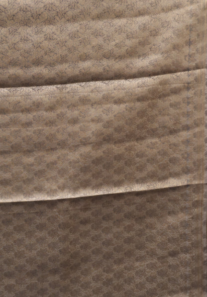 Pure Banarasi Saree Chiniya Silk -Sky Blue Tree Pattern