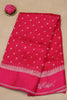 Banarasi Tussar -Rani Pink Plain Border thumbnail