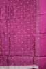 Banarasi Tussar -Wine Plain Border thumbnail