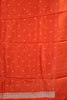 Banarasi Tussar -Orange Plain Border thumbnail