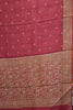 Banarasi Tussar -Maroon Leaf Butta thumbnail