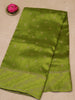 Banarasi Tussar -Light Green Flower Border thumbnail