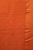 Banarasi Tussar -Orange Flower Border thumbnail