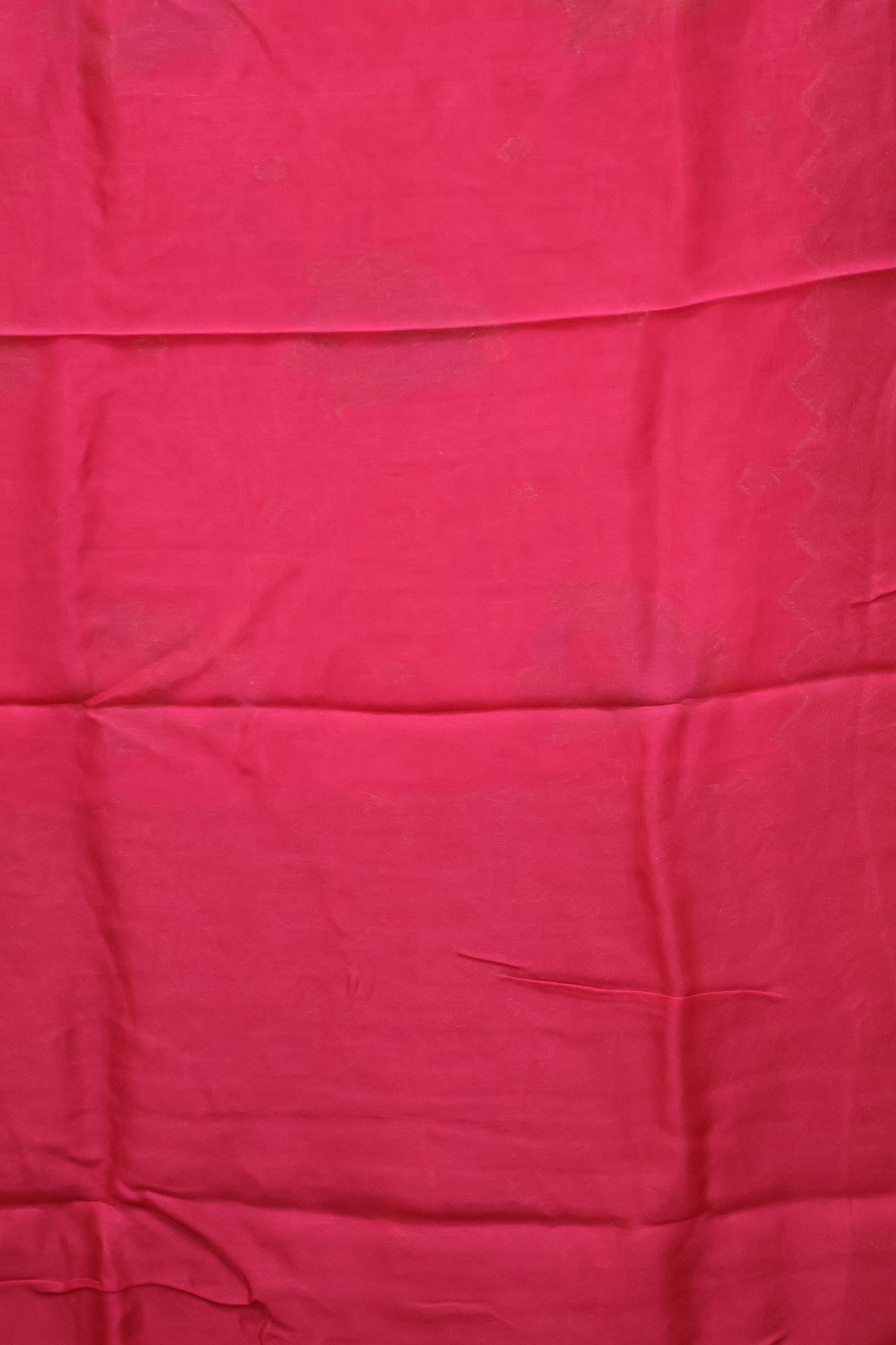 Banarasi Tussar -Rani Pink zigzag Border