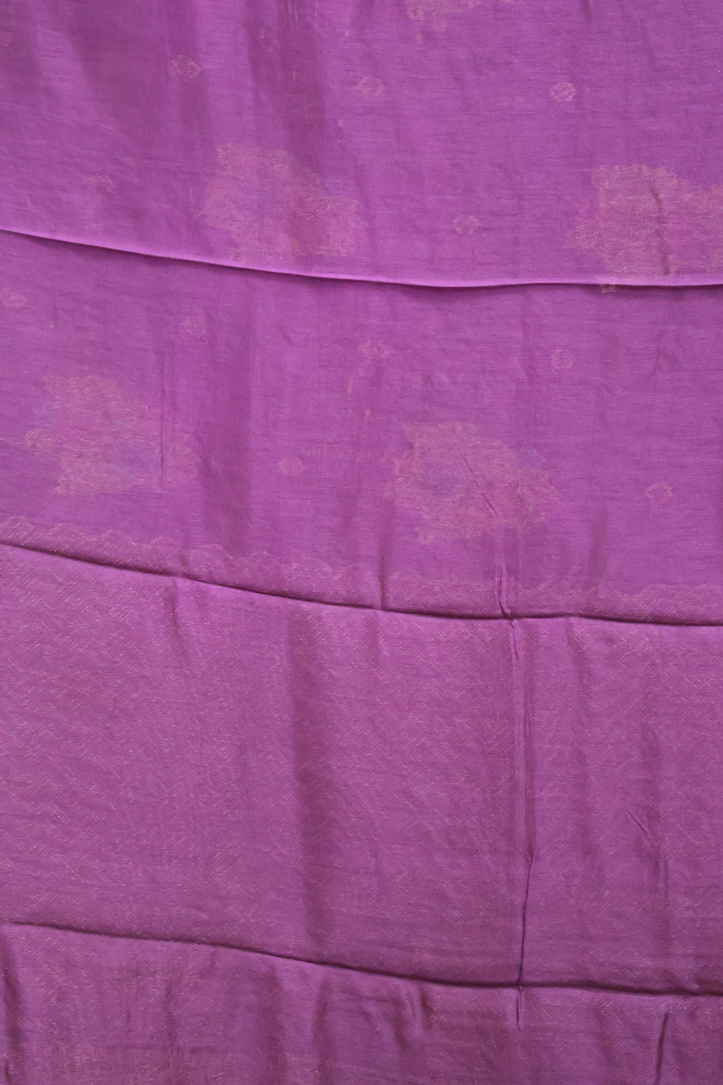 Banarasi Tussar -Purple zigzag Border