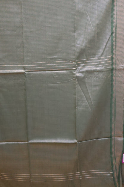 Bhagalpur Tissue-Green Full Zari