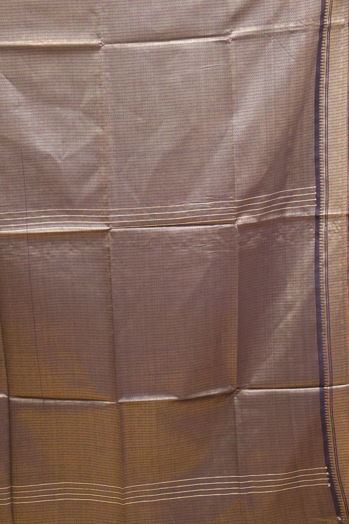 Bhagalpur Tissue- Navy Blue Full Zari