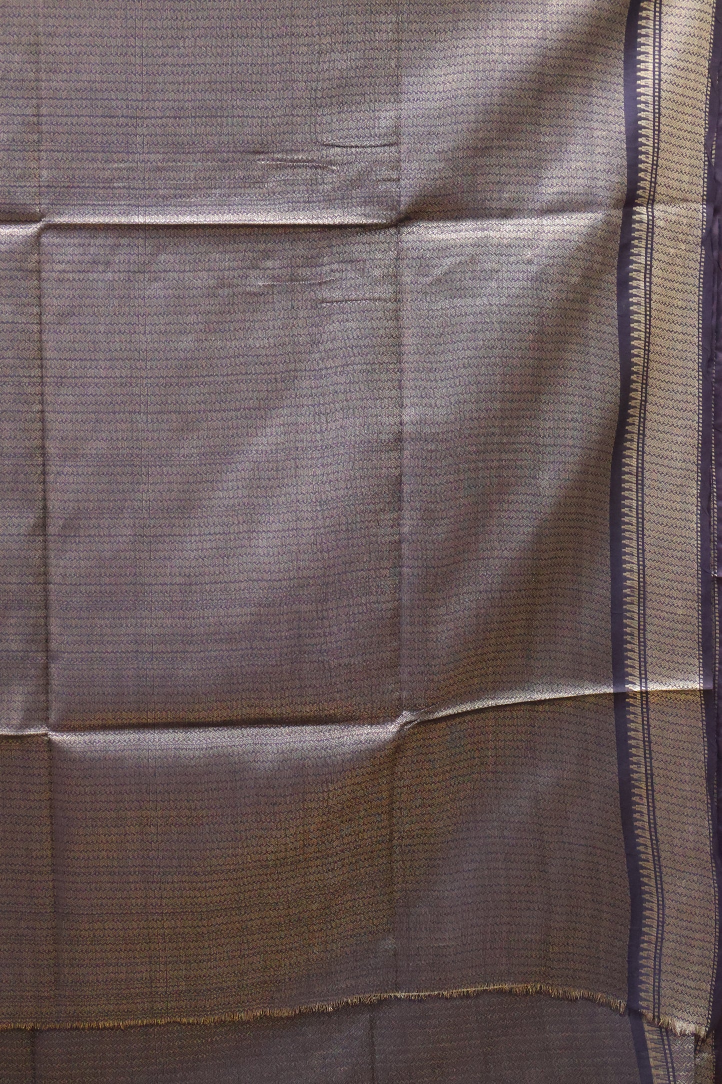 Bhagalpur Tissue- Navy Blue Full Zari