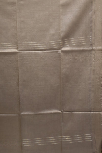 Bhagalpur Tissue- Silver Full Zari