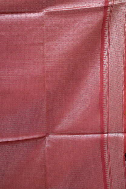 Bhagalpur Tissue- Red Full Zari