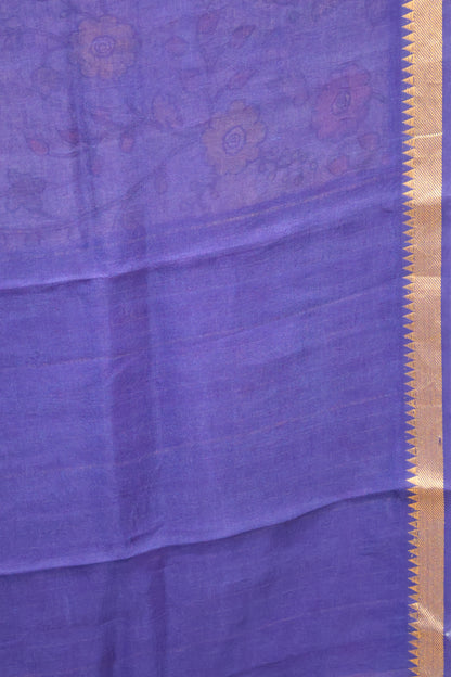 Mangal Giri Silk Saree-Blue Ink