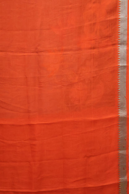 Mangal Giri Silk Saree-Sky Blue-Orange