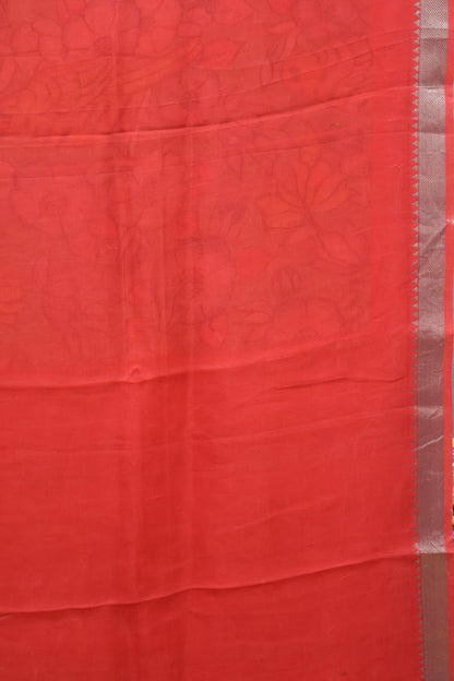 Mangal Giri Silk Saree-Green Redish
