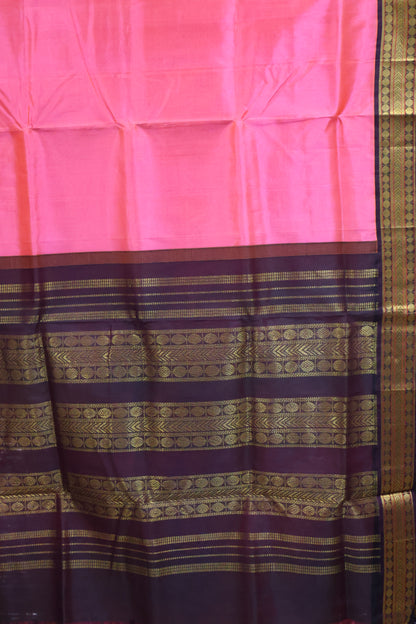 Silk Cotton Saree-Pink