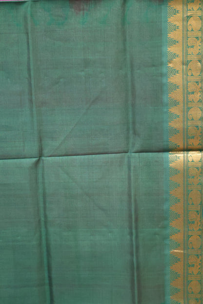 Silk Cotton Saree-Magenta