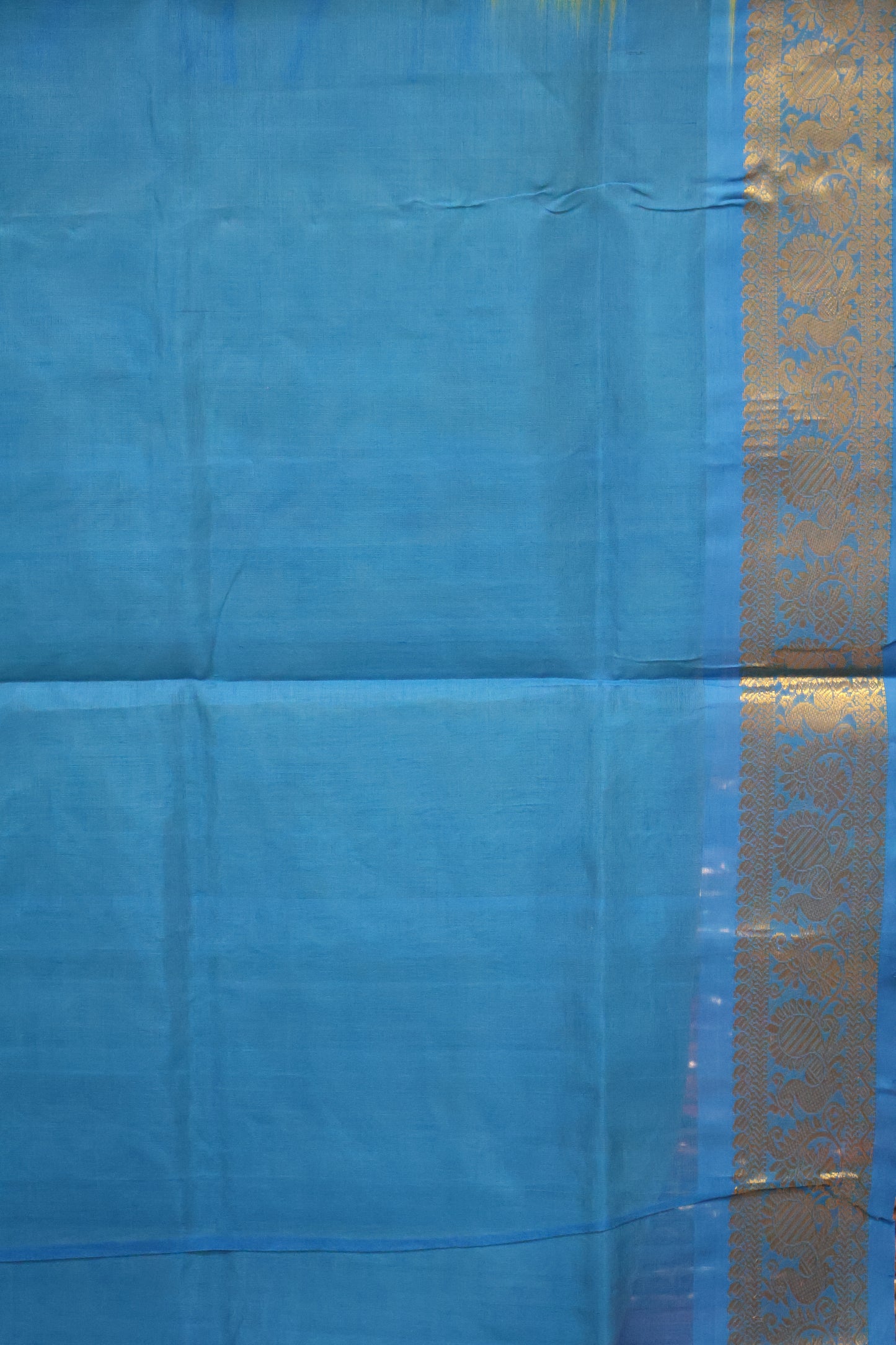 Silk Cotton Saree-Green
