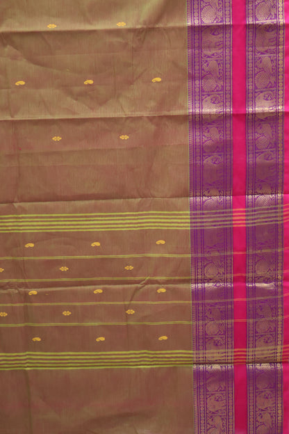 Chettinad Cotton Saree -Manthulir Green