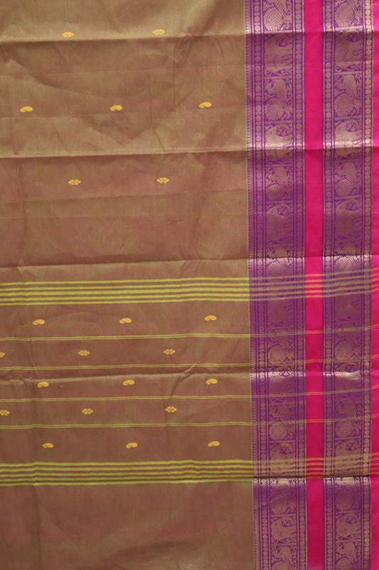 Chettinad Cotton Saree -Manthulir Green