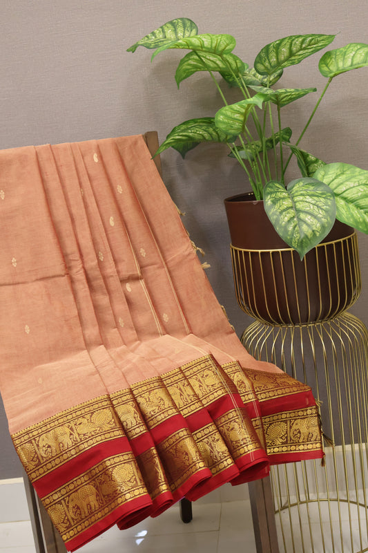 Chettinad Cotton Saree -Mauve