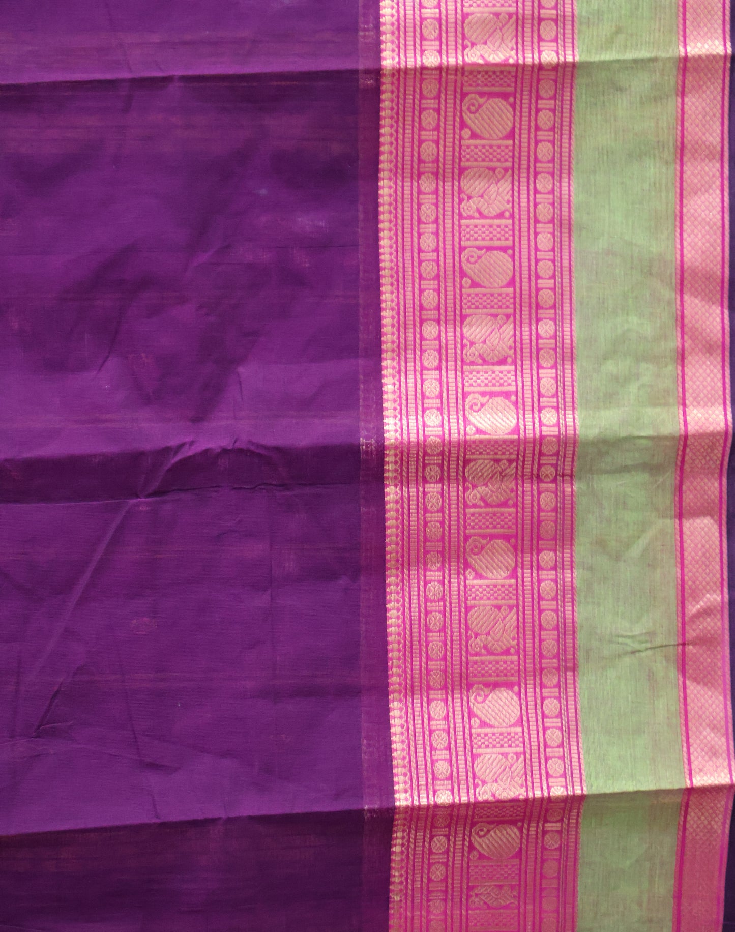 Chettinad Cotton Saree -Wine
