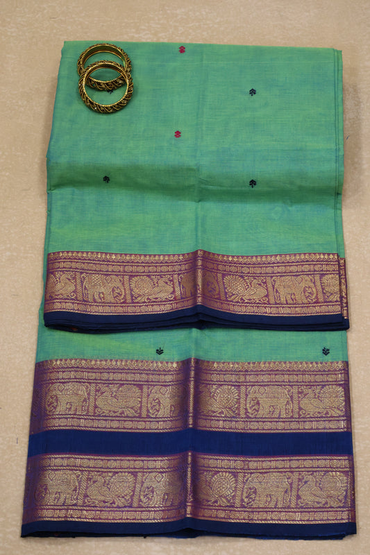 Chettinad Cotton Saree -Green