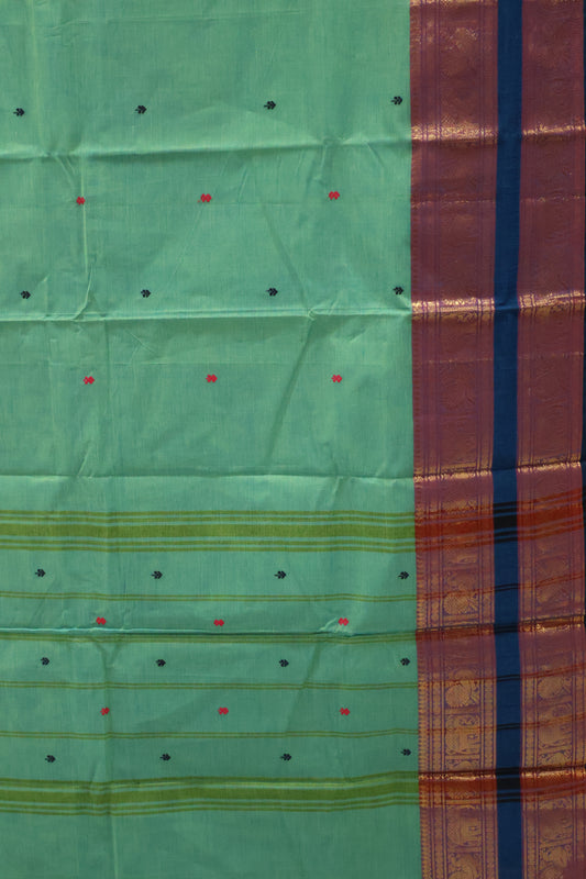 Chettinad Cotton Saree -Green