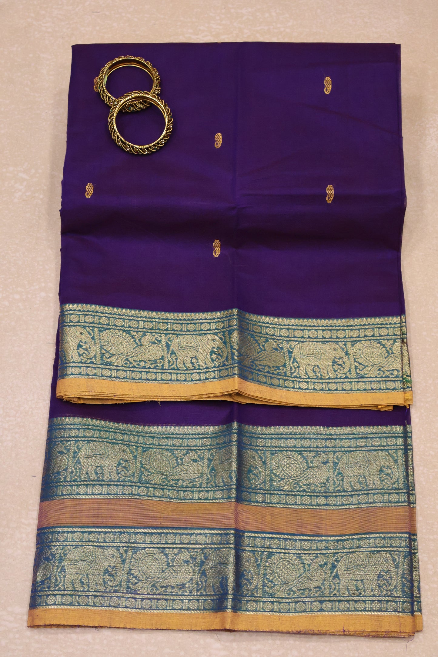 Chettinad Cotton Saree -purple