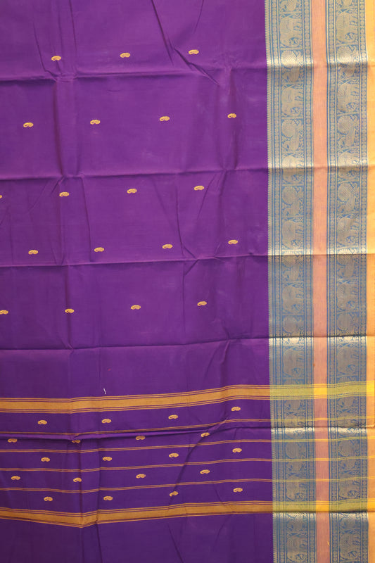 Chettinad Cotton Saree -purple