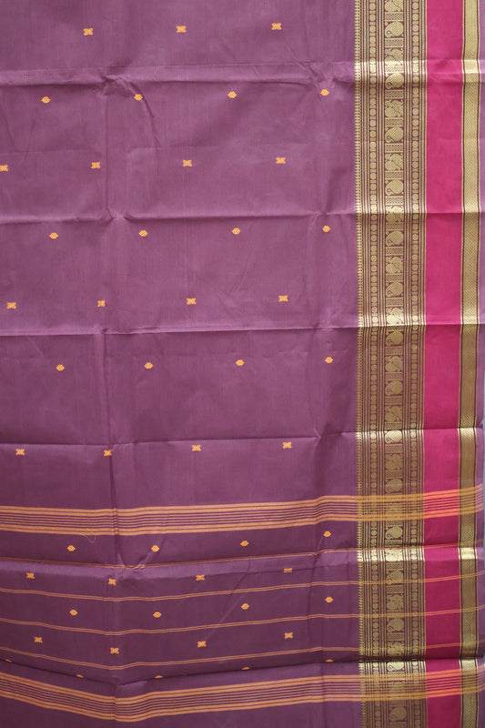 Chettinad Cotton Saree -Lite Wine