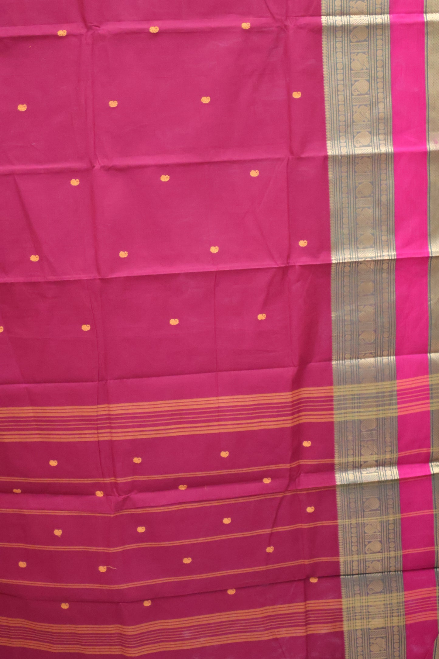 Chettinad Cotton Saree -Maroon