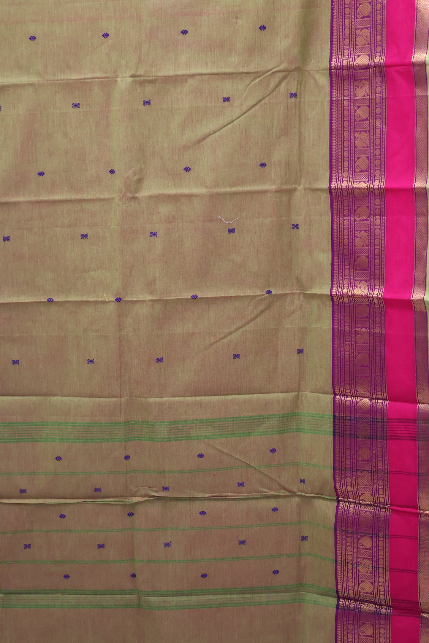 Chettinad Cotton Saree -Lite Green