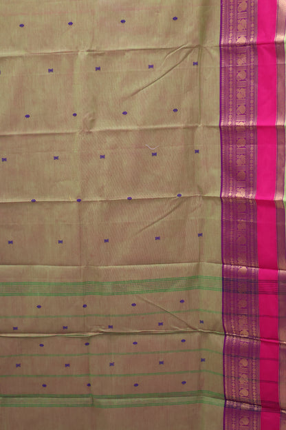 Chettinad Cotton Saree -Lite Green