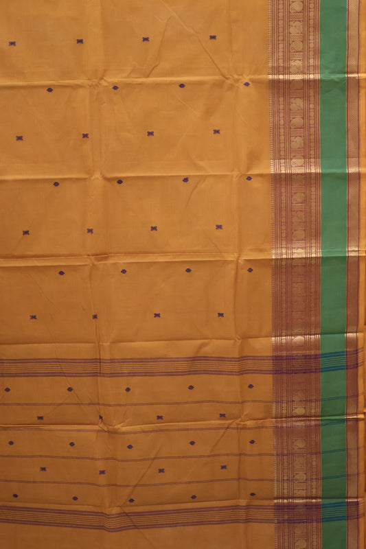 Chettinad Cotton Saree -Mustard