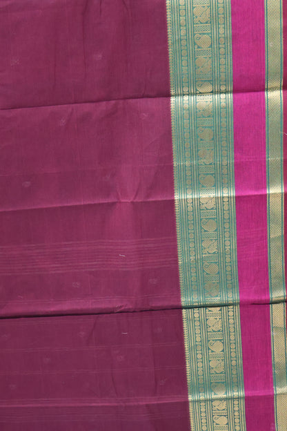 Chettinad Cotton Saree -Araku with Pink