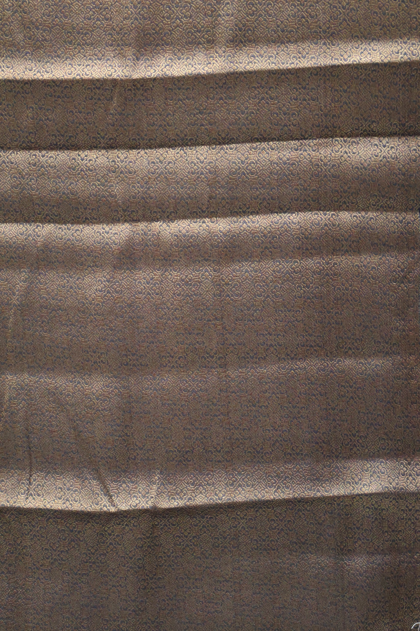 Printed Bamboo Silk Saree-Black Paisle