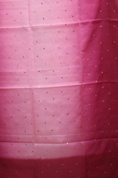 Silk Kota saree- Maroon Kalamkari Pallu