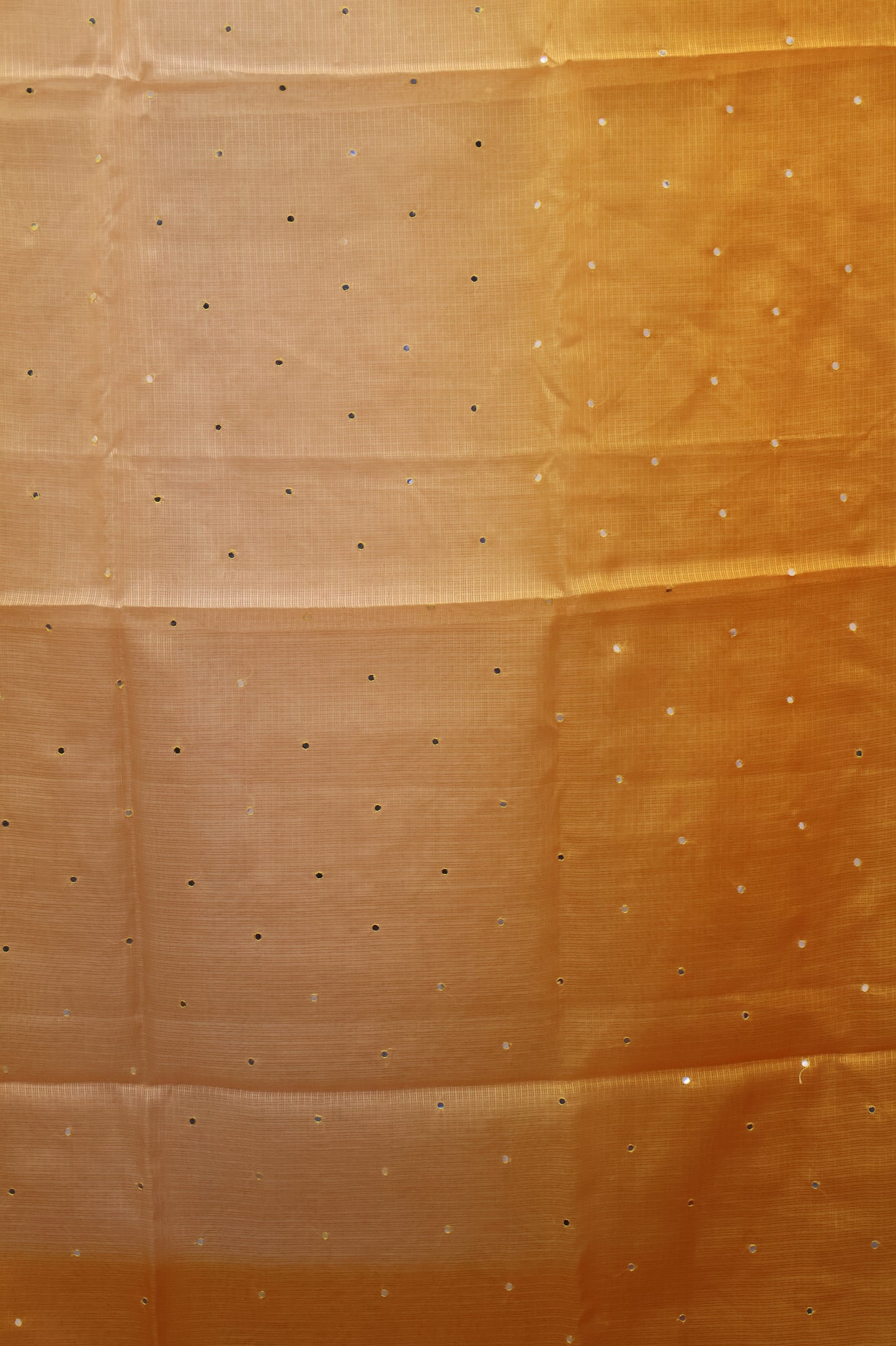 Silk Kota saree- Mustard Kalamkari Pallu