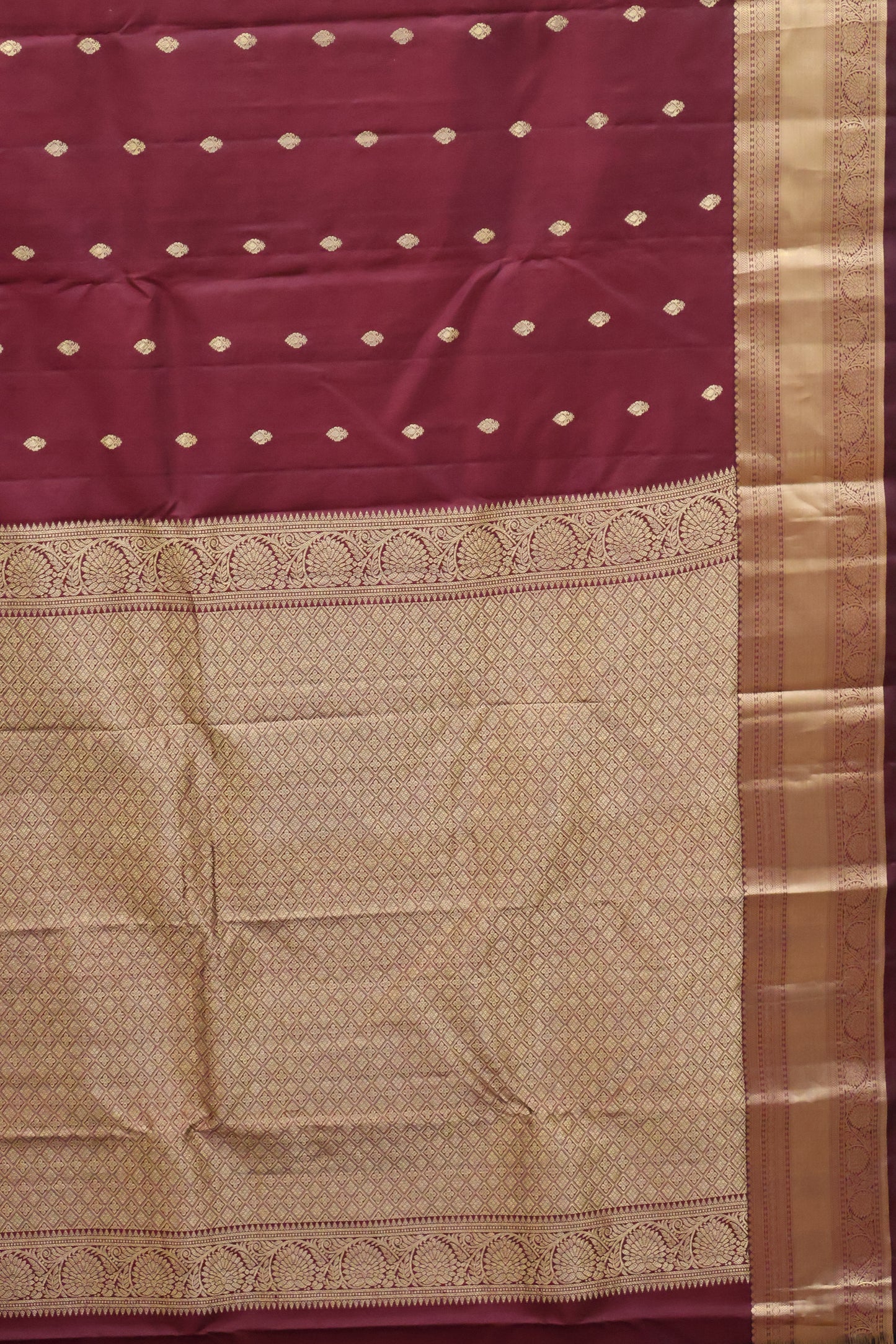 Pure Kanjivaram Silk Saree - Araku Body Butta