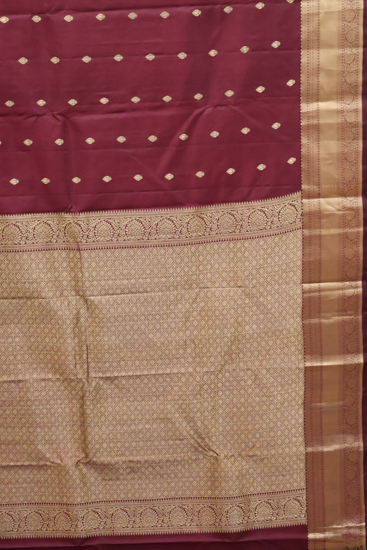 Pure Kanjivaram Silk Saree - Araku Body Butta