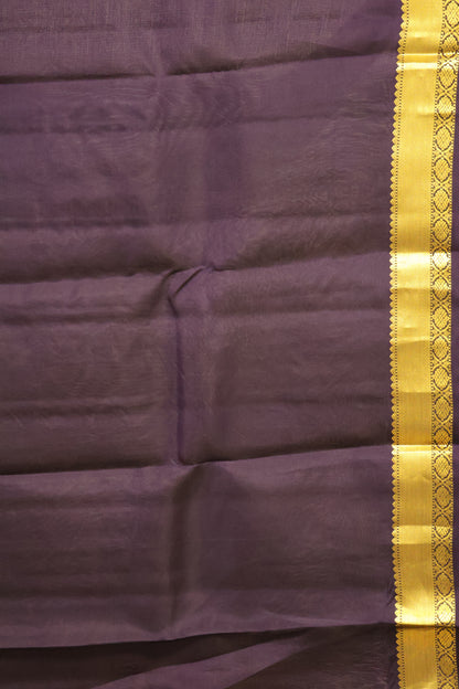 Pure Kanjivaram Silk Saree -Maroon-Navy Blue