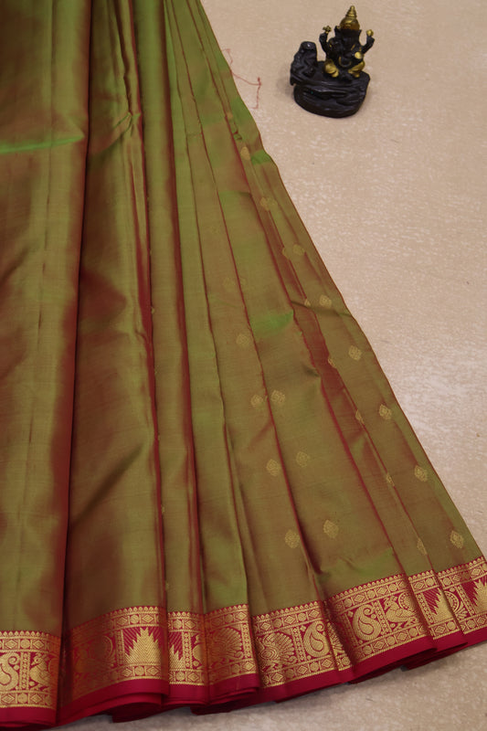 Pure Kanjivaram Silk Saree -Manthulir Peacock