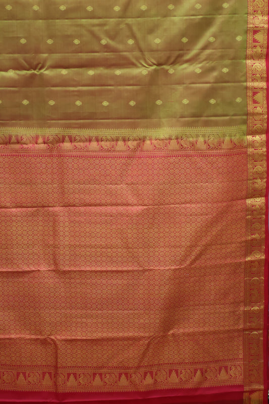Pure Kanjivaram Silk Saree -Manthulir Peacock