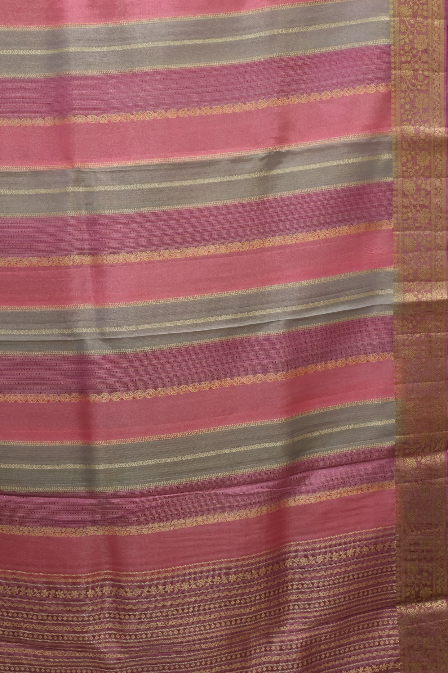 Tissue Rangkat Saree- Pink Purple