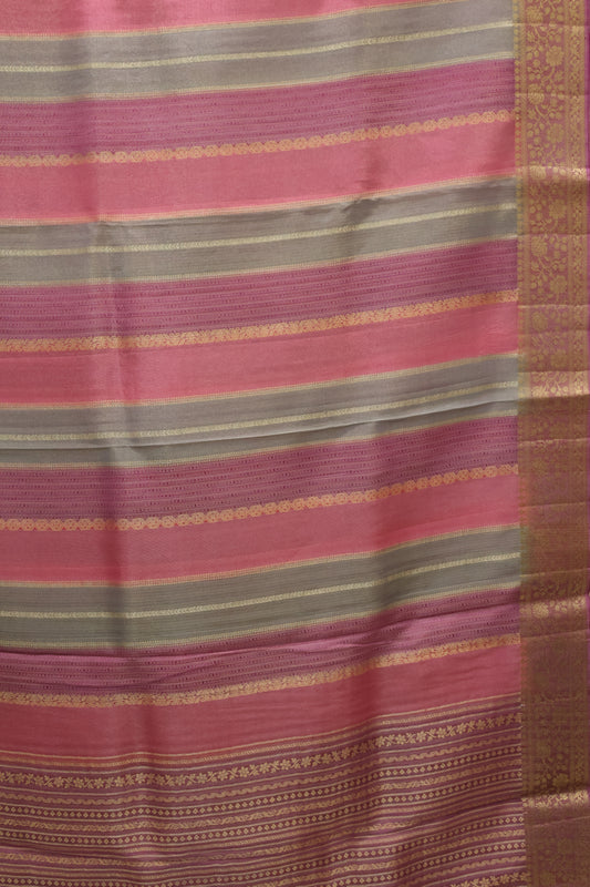 Tissue Rangkat Saree- Pink Purple