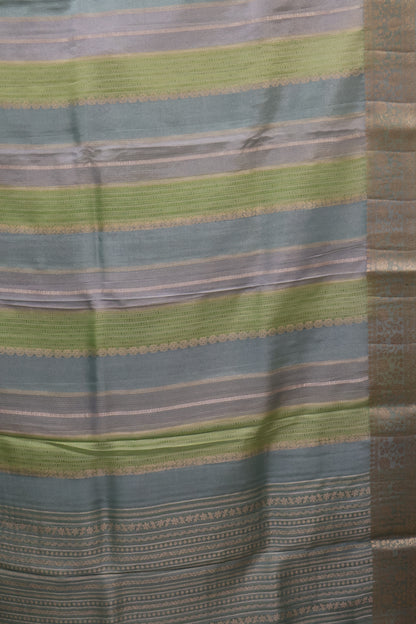 Tissue Rangkat Saree- green Aqua