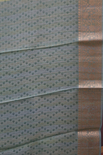 Tissue Rangkat Saree- green Aqua