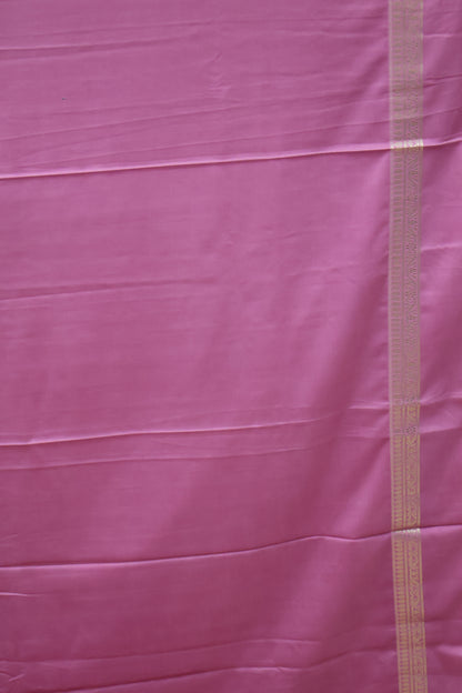 Banarasi Georgete saree-Dark Pink Body Checked