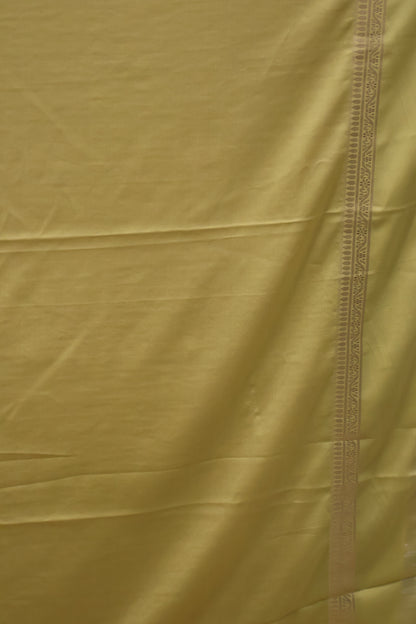Banarasi Georgete saree-Mustard Body Checked